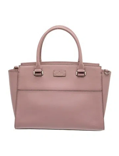 Pre-owned Kate Spade Leather Top Handle Bag In Pink