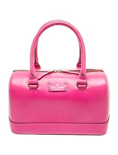 Pre-owned Kate Spade Leather Top Handle Bag In Pink