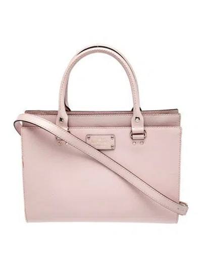 Pre-owned Kate Spade Leather Top Handle Bag In Pink