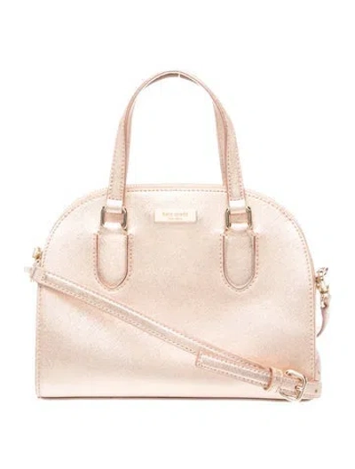 Pre-owned Kate Spade Leather Top Handle Bag In Pink