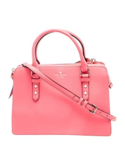 Pre-owned Kate Spade Leather Top Handle Bag In Pink