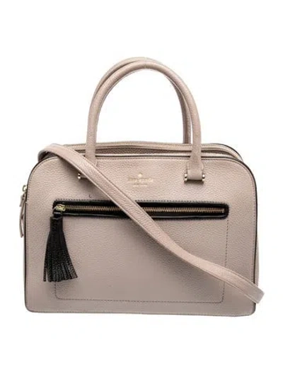 Pre-owned Kate Spade Leather Top Handle Bag In Purple