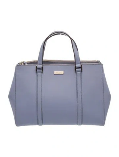 Pre-owned Kate Spade Leather Top Handle Bag In Purple