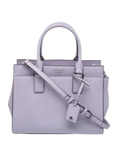 Pre-owned Kate Spade Leather Top Handle Bag In Purple