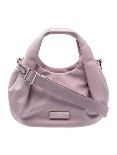 Pre-owned Kate Spade Leather Top Handle Bag In Purple