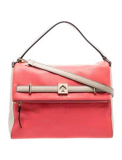Pre-owned Kate Spade Leather Top Handle Bag In Red