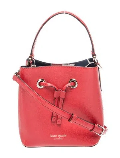 Pre-owned Kate Spade Leather Top Handle Bag In Red