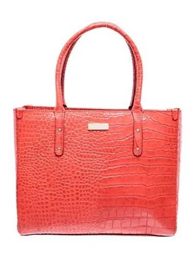 Pre-owned Kate Spade Leather Top Handle Bag In Red