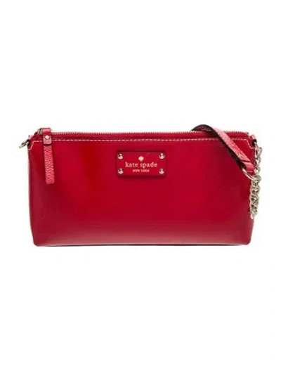 Pre-owned Kate Spade Leather Top Handle Bag In Red