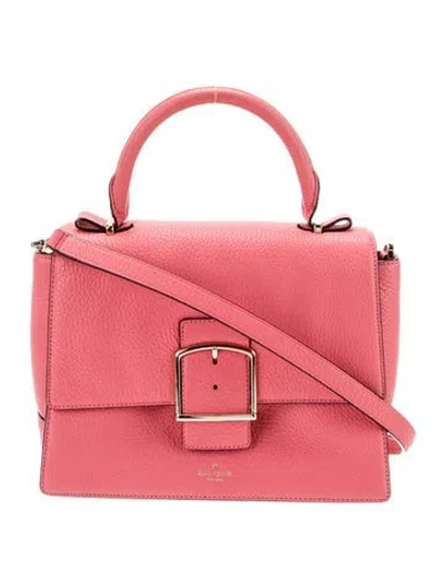 Pre-owned Kate Spade Leather Top Handle Bag In Red