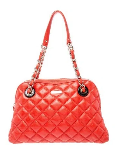 Pre-owned Kate Spade Leather Top Handle Bag In Red