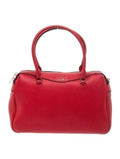Pre-owned Kate Spade Leather Top Handle Bag In Red