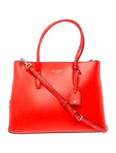 Pre-owned Kate Spade Leather Top Handle Bag In Red