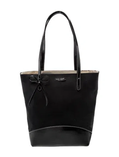Pre-owned Kate Spade Leather Top Handle Bag Vintage In Black