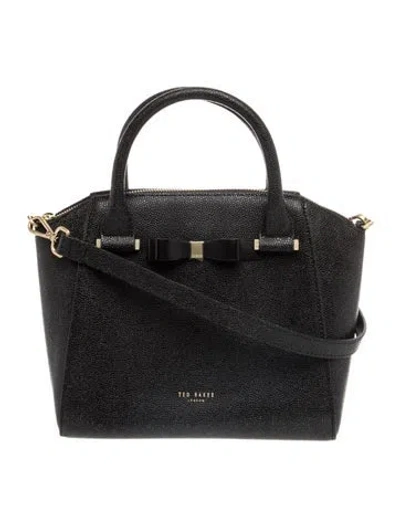 Pre-owned Kate Spade Leather Top Handle Bag W/ Tags In Black