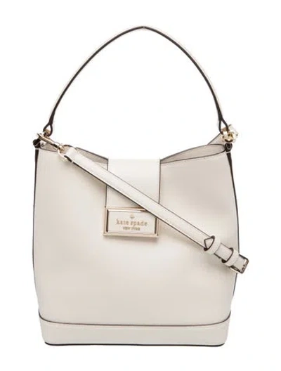 Pre-owned Kate Spade Leather Top Handle Bag In Yellow