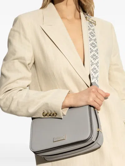 Kate Spade Leather Tote Bag In Grey