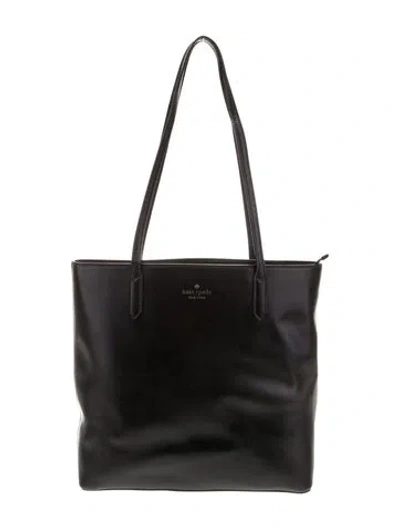 Pre-owned Kate Spade Leather Tote In Black