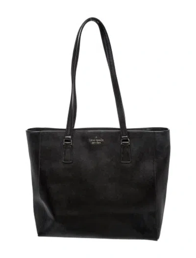 Pre-owned Kate Spade Leather Tote In Black
