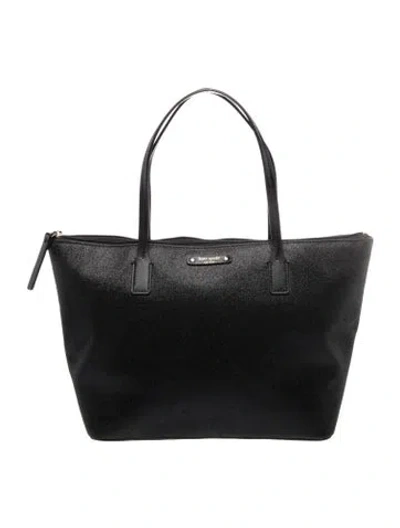 Pre-owned Kate Spade Leather Tote In Black