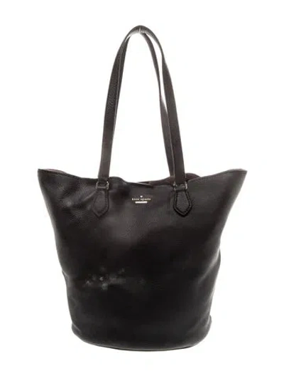 Pre-owned Kate Spade Leather Tote In Black