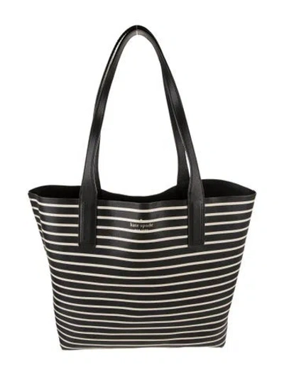 Pre-owned Kate Spade Leather Tote In Black