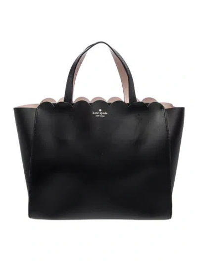 Pre-owned Kate Spade Leather Tote In Black