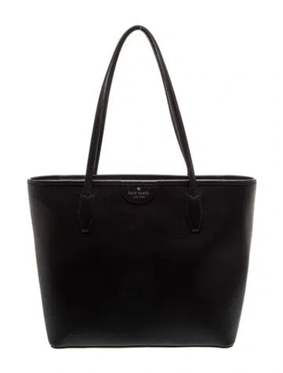 Pre-owned Kate Spade Leather Tote In Black