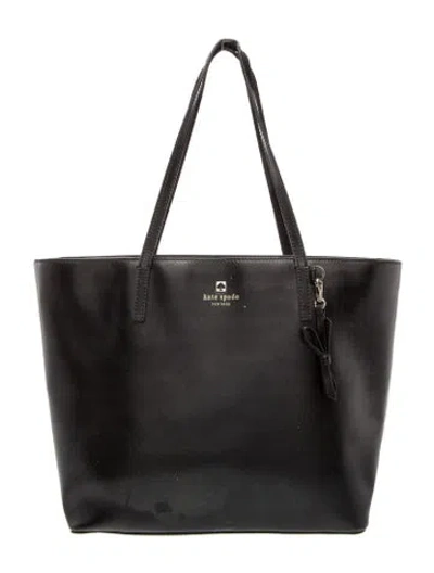 Pre-owned Kate Spade Leather Tote In Black
