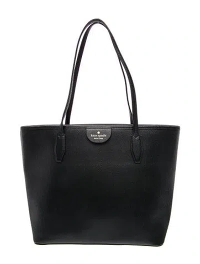Pre-owned Kate Spade Leather Tote In Black