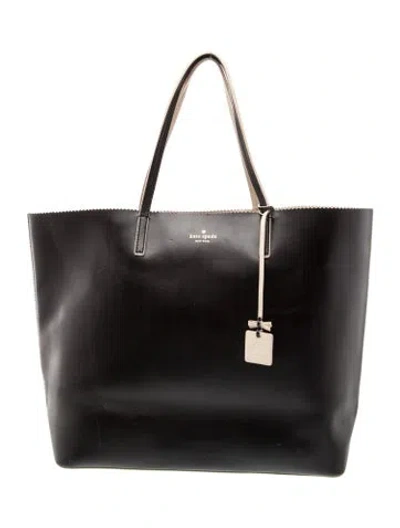 Pre-owned Kate Spade Leather Tote In Black