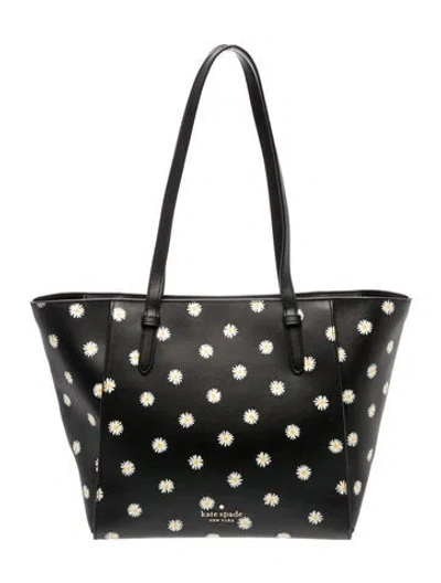 Pre-owned Kate Spade Leather Tote In Black