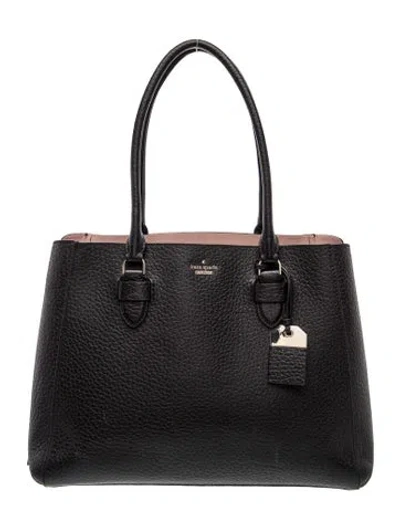 Pre-owned Kate Spade Leather Tote In Black