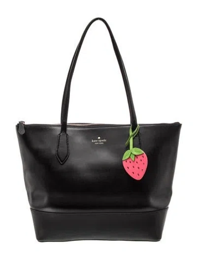 Pre-owned Kate Spade Leather Tote In Black