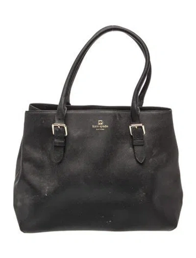 Pre-owned Kate Spade Leather Tote In Black