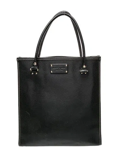 Pre-owned Kate Spade Leather Tote In Black