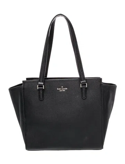 Pre-owned Kate Spade Leather Tote In Black