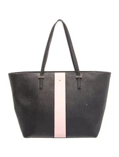 Pre-owned Kate Spade Leather Tote In Black