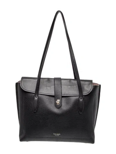 Pre-owned Kate Spade Leather Tote In Black
