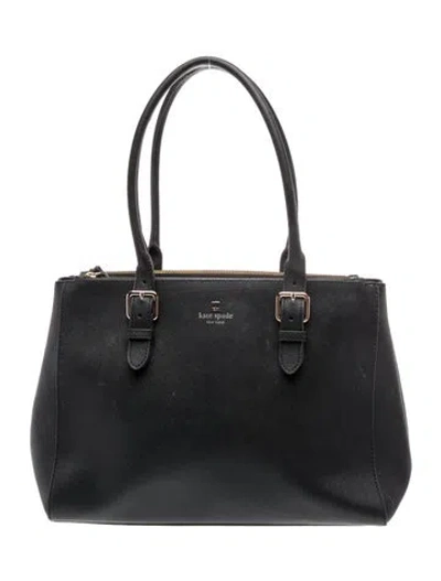 Pre-owned Kate Spade Leather Tote In Black