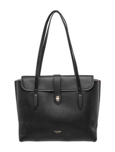 Pre-owned Kate Spade Leather Tote In Black