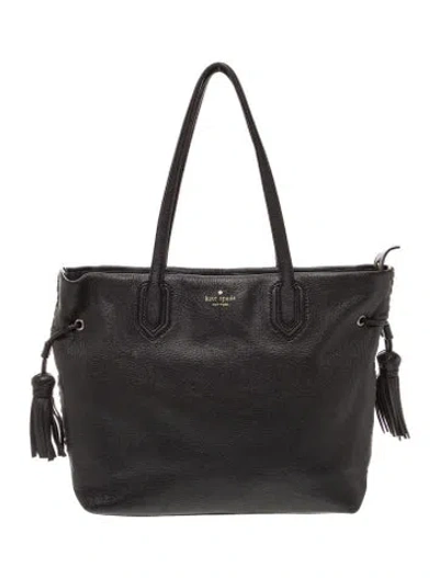 Pre-owned Kate Spade Leather Tote In Black