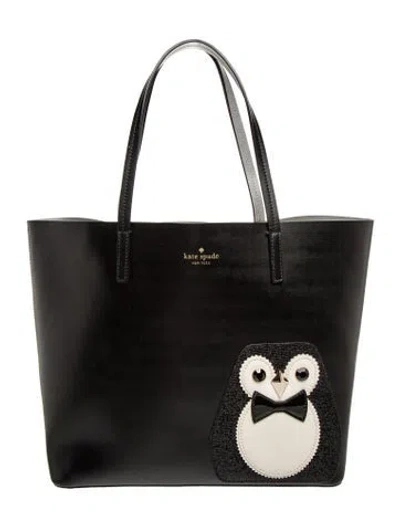 Pre-owned Kate Spade Leather Tote In Black