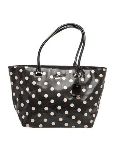 Pre-owned Kate Spade Leather Tote In Black