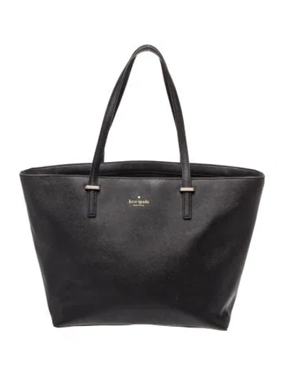 Pre-owned Kate Spade Leather Tote In Black