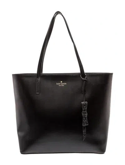 Pre-owned Kate Spade Leather Tote In Black