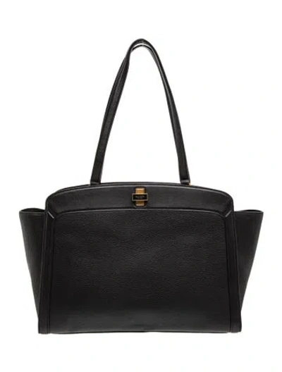 Pre-owned Kate Spade Leather Tote In Black