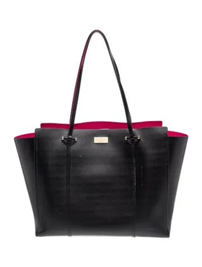 Pre-owned Kate Spade Leather Tote In Black
