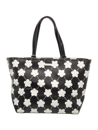 Pre-owned Kate Spade Leather Tote In Black