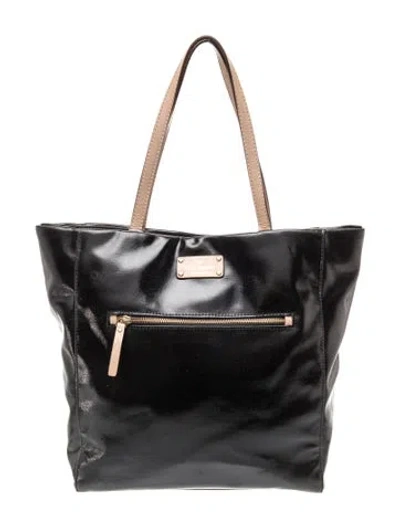 Pre-owned Kate Spade Leather Tote In Black